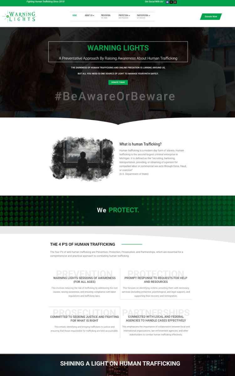 Warning Lights website
